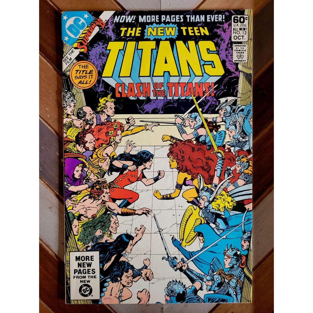 New Teen Titans #12 FN (DC 1981) George Perez Cover & Art! Starfire, Wonder Girl